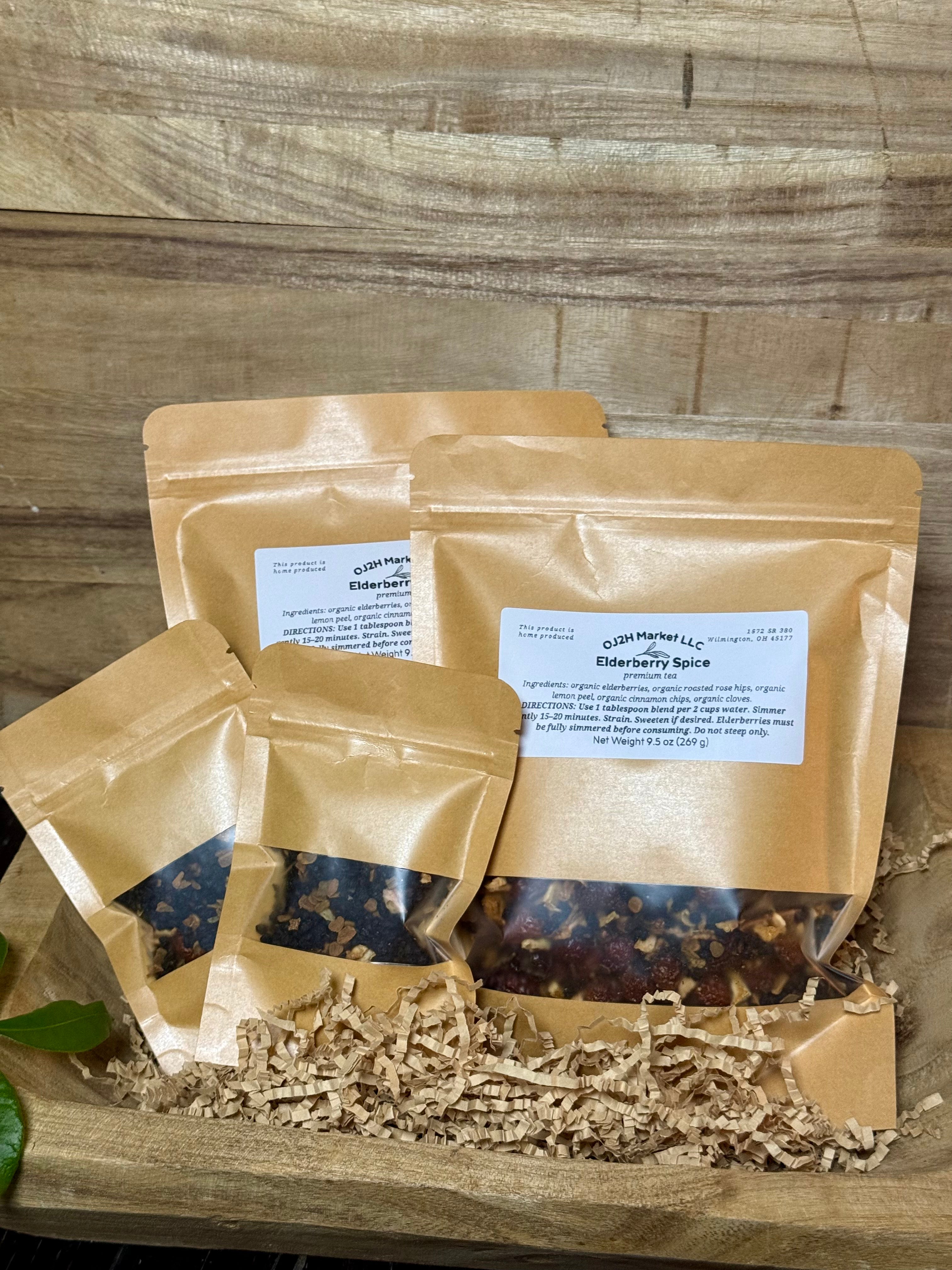 Elderberry Spice Tea – Premium Organic Simmer Blend
